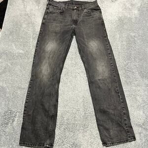 Levis 569 Jeans Mens 32 X34 Faded Black Loose Fit Classic Straight Leg Roomy